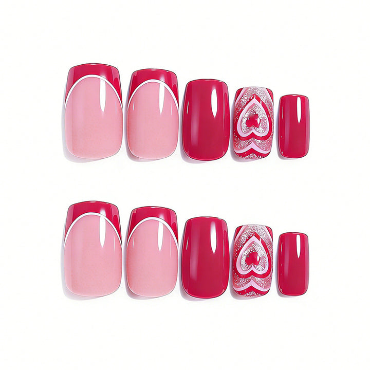 Heart-Embellished Nail Art Stornfield