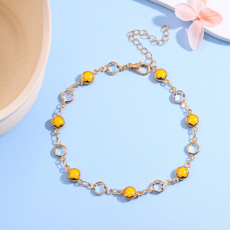Decorative Gemstone Anklet Stornfield