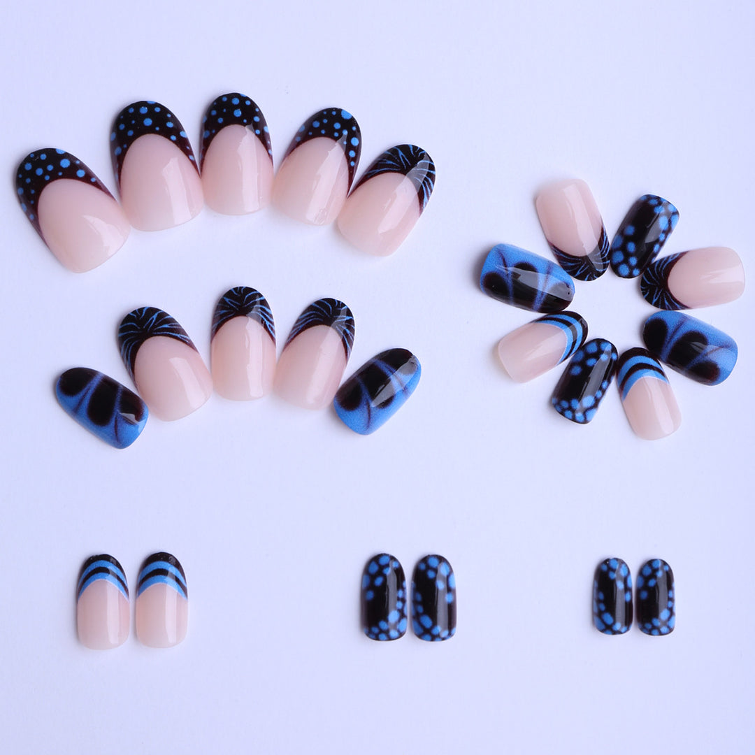 Artificial nails with modern geometric design Stornfield