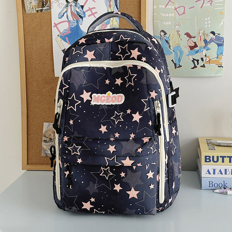 Star-Printed Multifunctional Backpack Stornfield