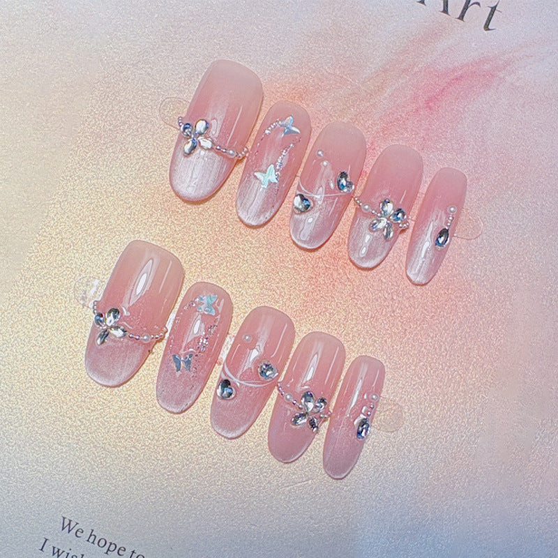 Premium French Tip Press-On Nails Stornfield