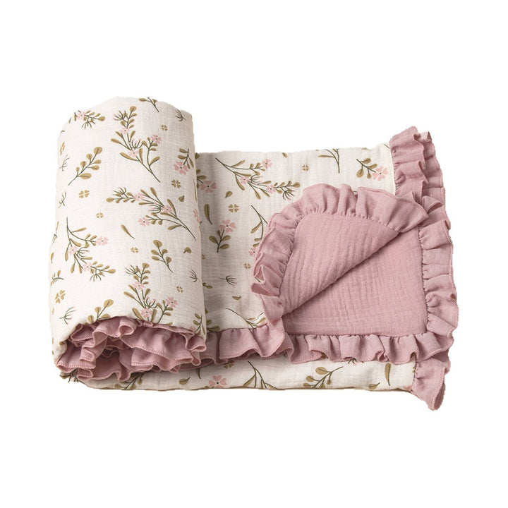 Soft Muslin Baby Blanket with Frill Edging Stornfield