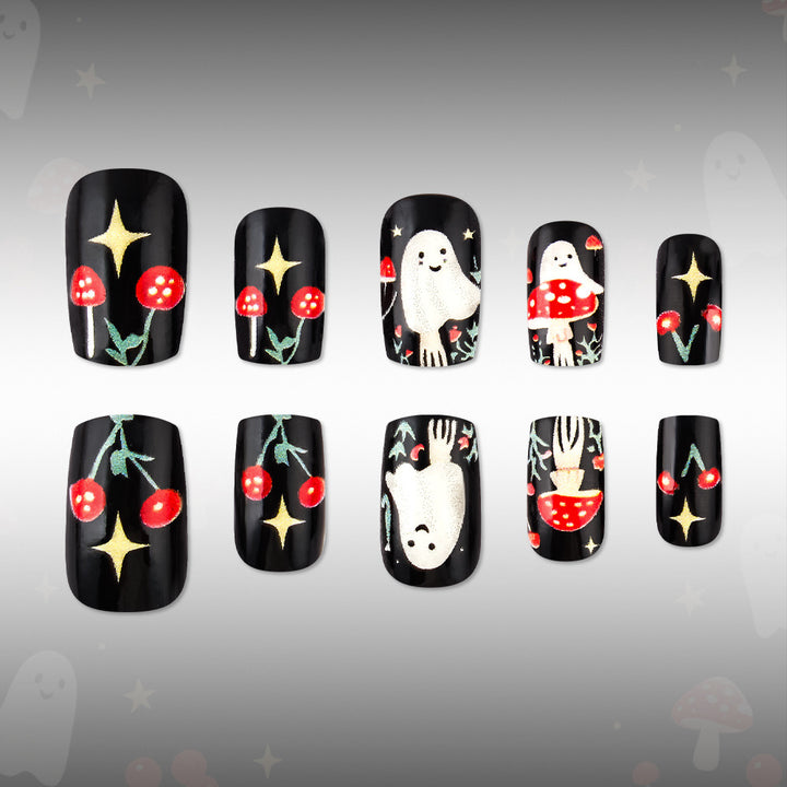Playful Halloween-Themed Nail Art Set Stornfield