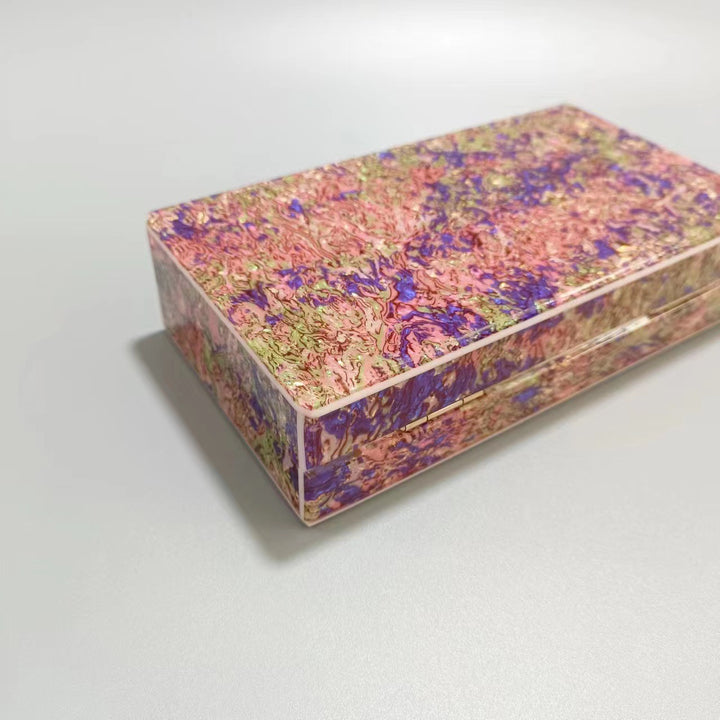 Artistic Block-Style Evening Clutch