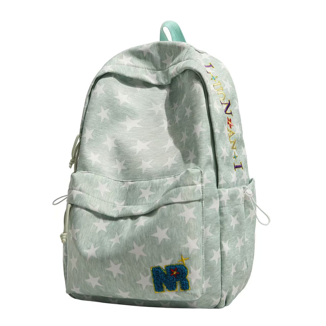 Star-Patterned Casual Backpack Stornfield