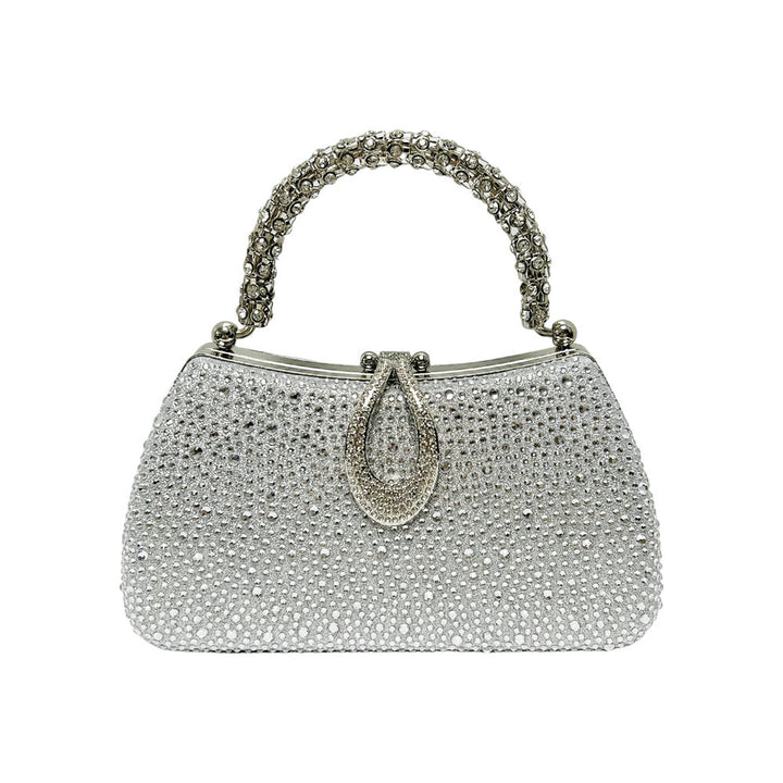 Rhinestone-Embellished Evening Bag