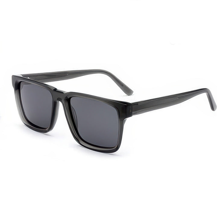 Women's fashionable sunglasses with clear plastic frame and multifunctional lenses Stornfield