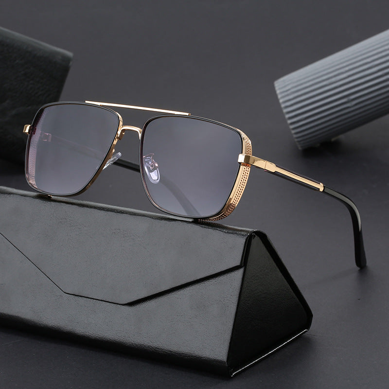 Women's fashionable square sunglasses with luxurious metal accents Stornfield