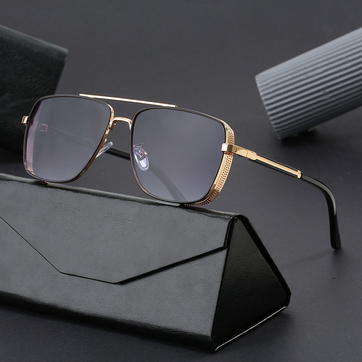 Women's fashionable square sunglasses with luxurious metal accents Stornfield