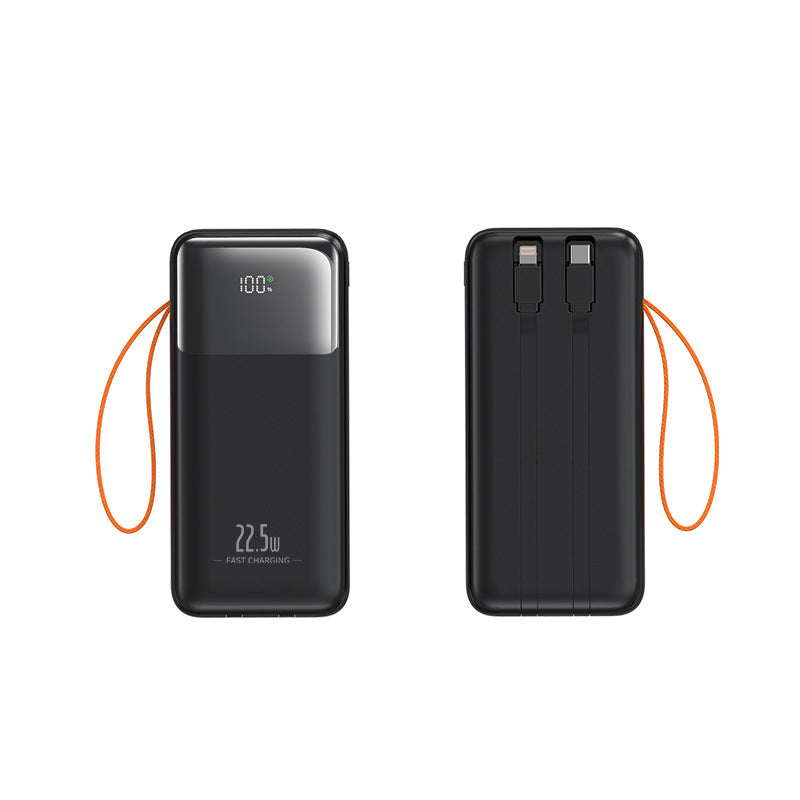 Portable power bank with integrated cable management and fast charging function Stornfield