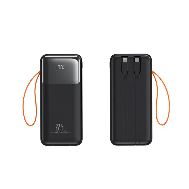 Portable power bank with integrated cable management and fast charging function Stornfield