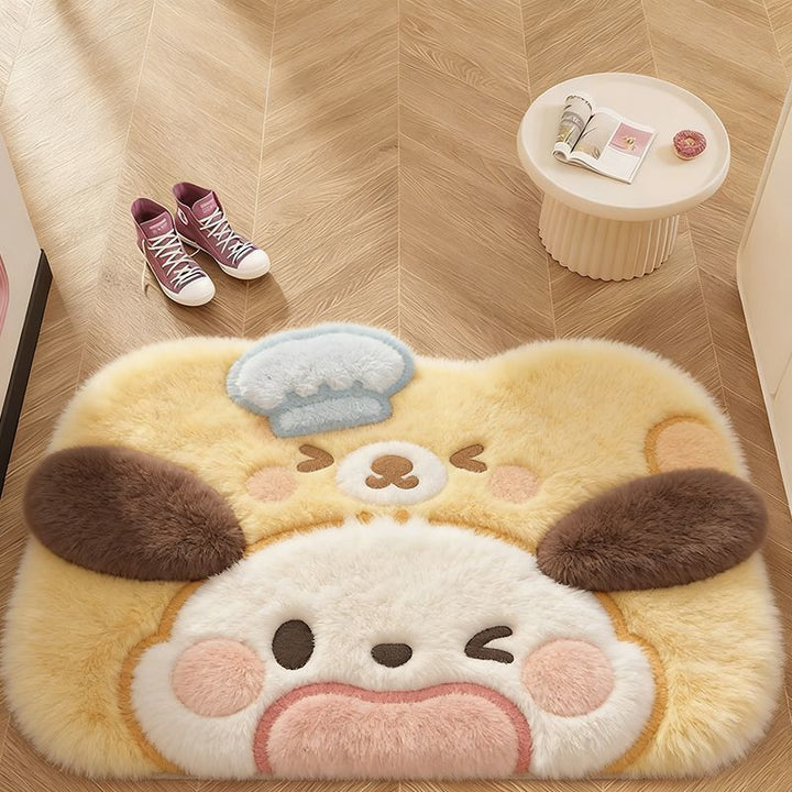 Plush Animal-Themed Bath Mat