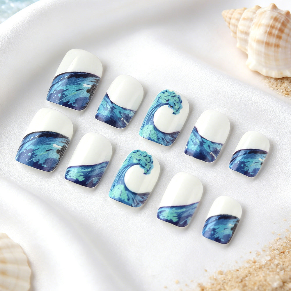 Artistic Ocean Wave Nail Art Set Stornfield