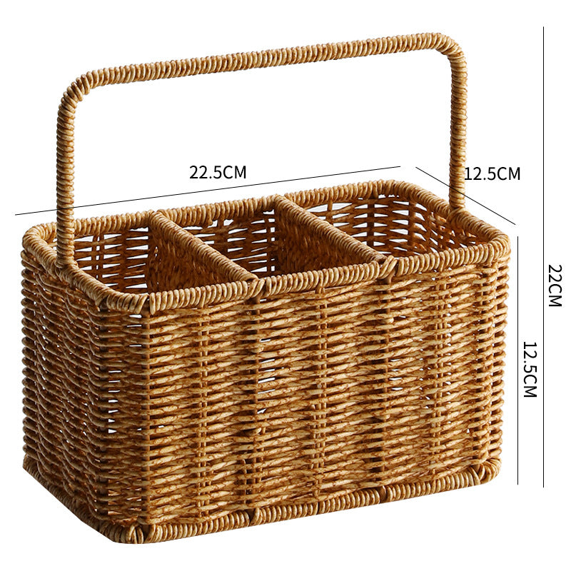 Unisex Handwoven Storage Basket with Dividers Stornfield