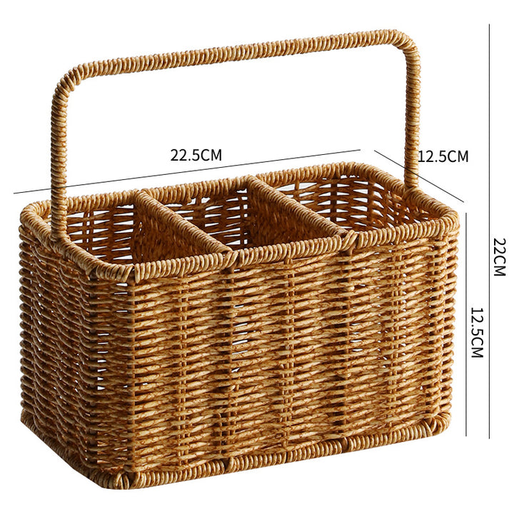 Unisex Handwoven Storage Basket with Dividers Stornfield