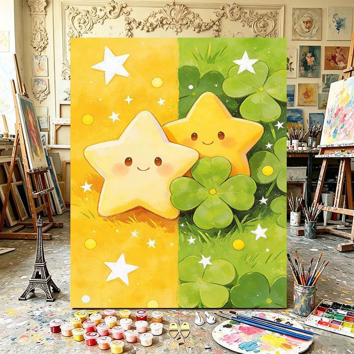 Playful Dual Element Canvas Art Stornfield