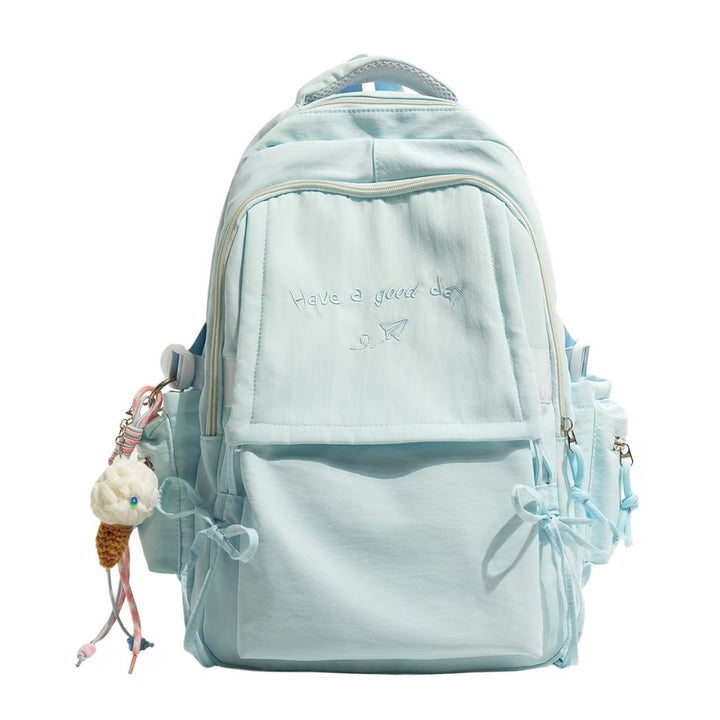 Backpack with Structured Design and Charming Inscription Stornfield
