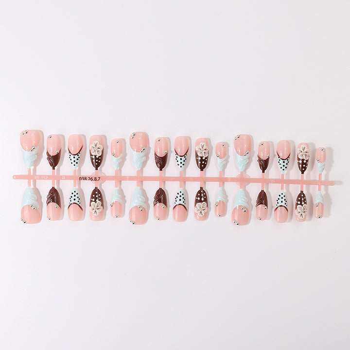 Artistic Acrylic Press-On Nail Design Stornfield