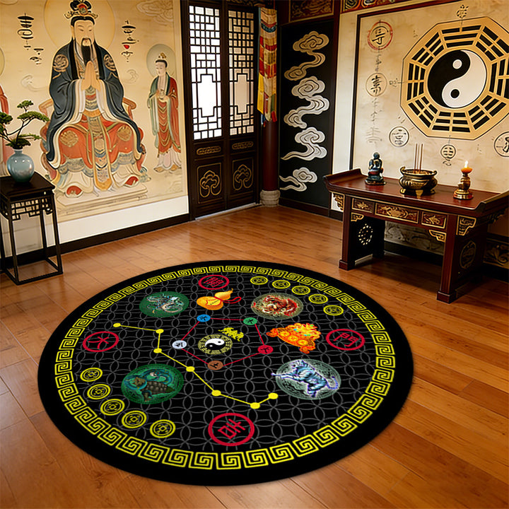 Round Feng Shui Area Rug