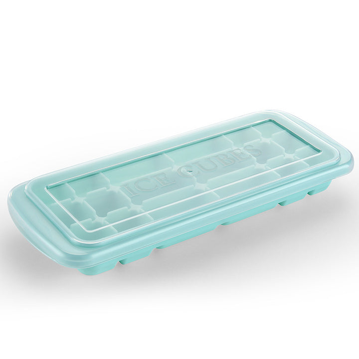Silicone ice cube tray with precise fitting lid Stornfield