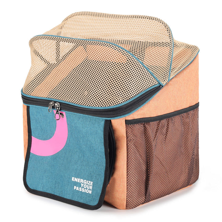 ventilated soft-sided pet carrier backpack with foldable mesh canopy Stornfield