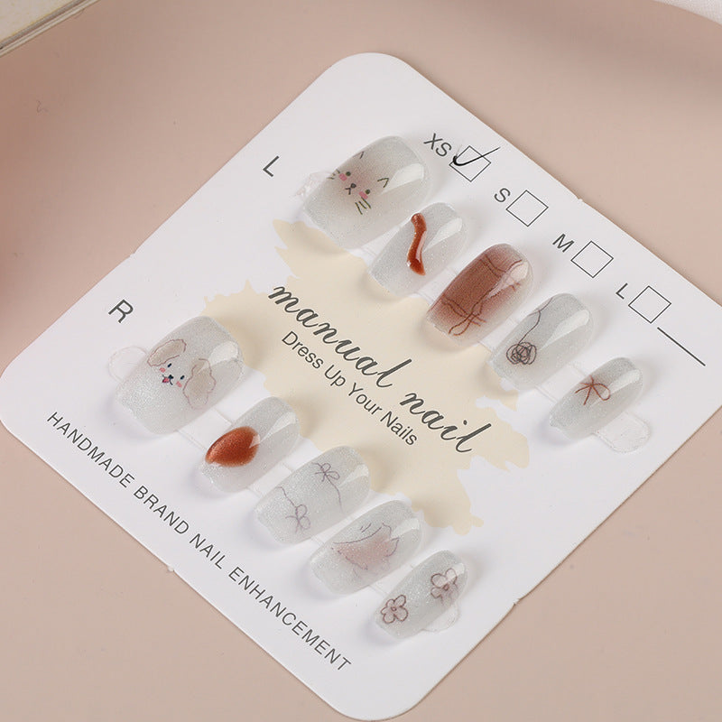 Artisanal Press-On Nail Set Stornfield