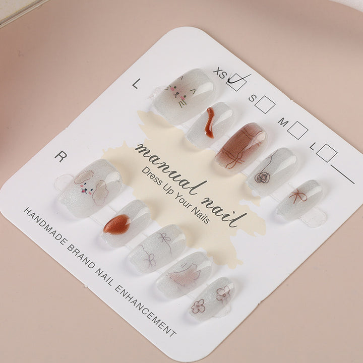 Artisanal Press-On Nail Set Stornfield