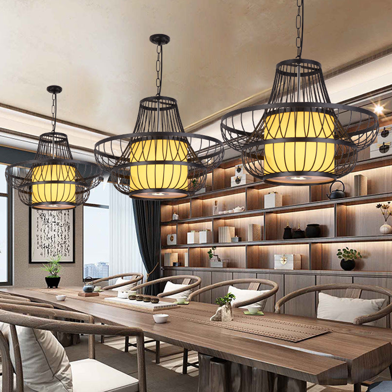 Artistic Metal Wire Pendant Light