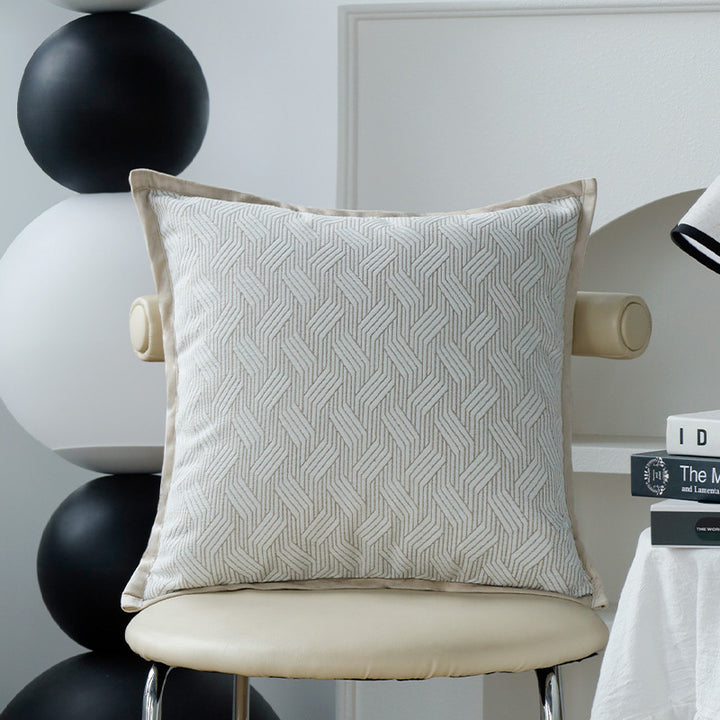 Decorative cushion with fine herringbone structure Stornfield