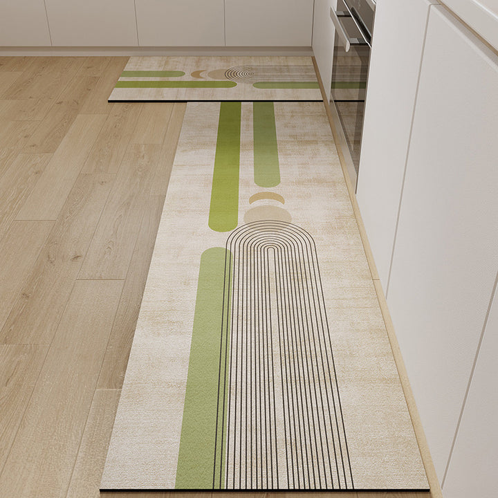 Abstract Pattern Kitchen Runner Mat