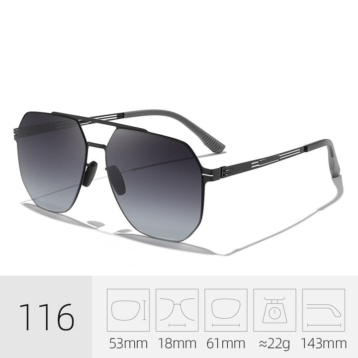 Premium Geometric Frame Sunglasses Stornfield