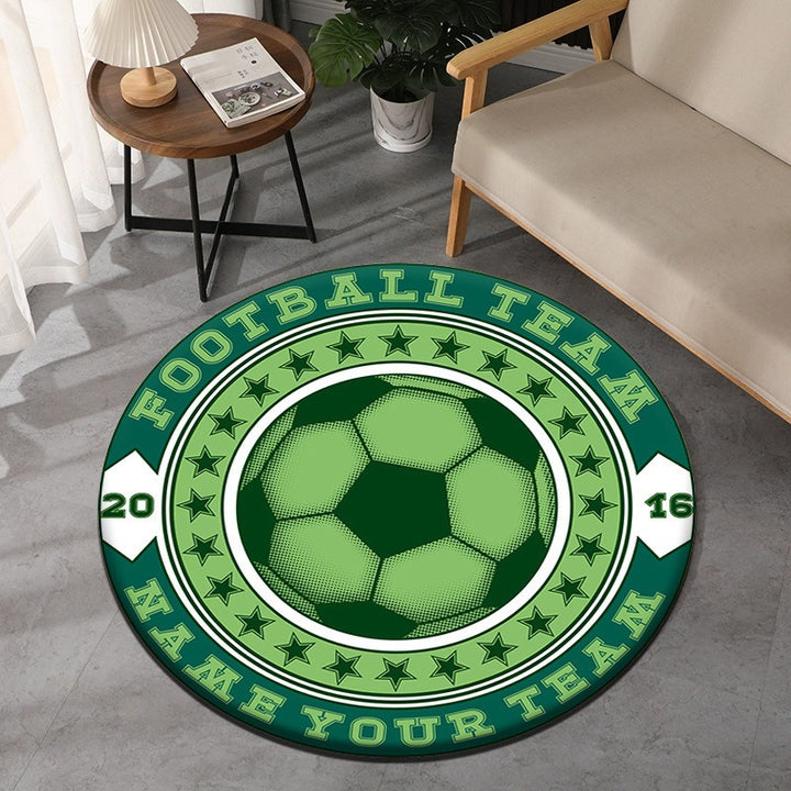 Soccer Field Themed Decorative Area Rug