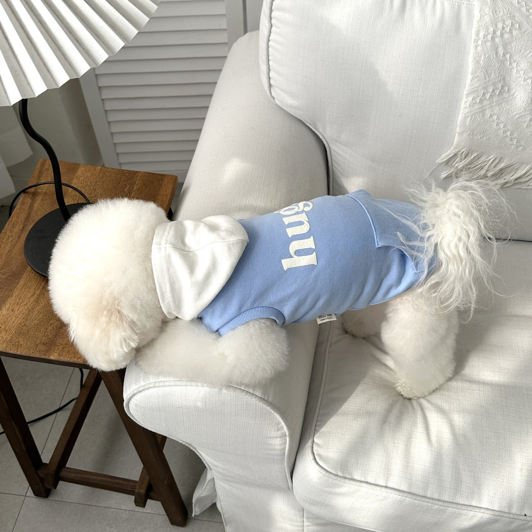 Pet Cotton Fleece Hooded Dog Sweater with Pocket