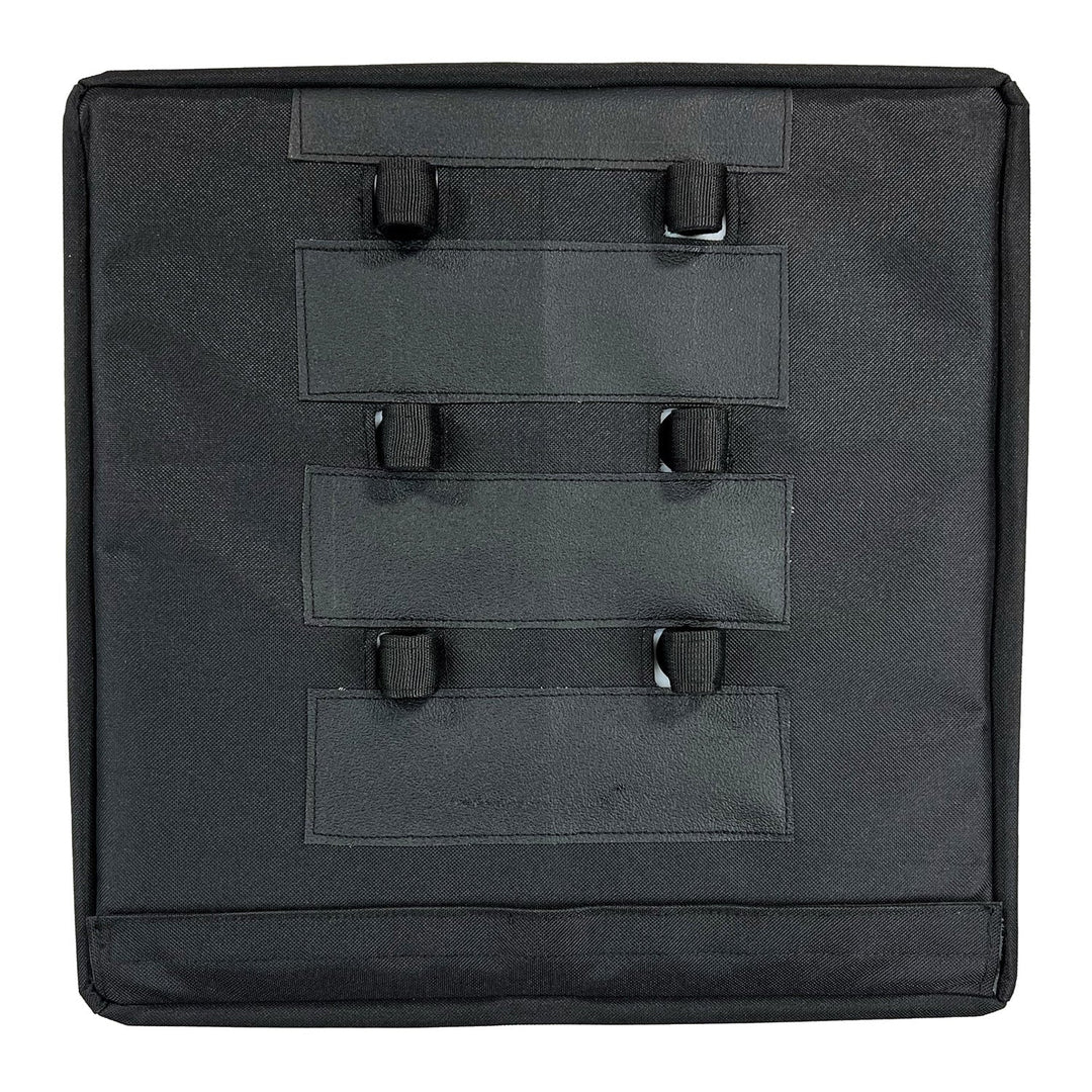 collapsible fabric storage cube organizer with reinforced base and reflective trim Stornfield