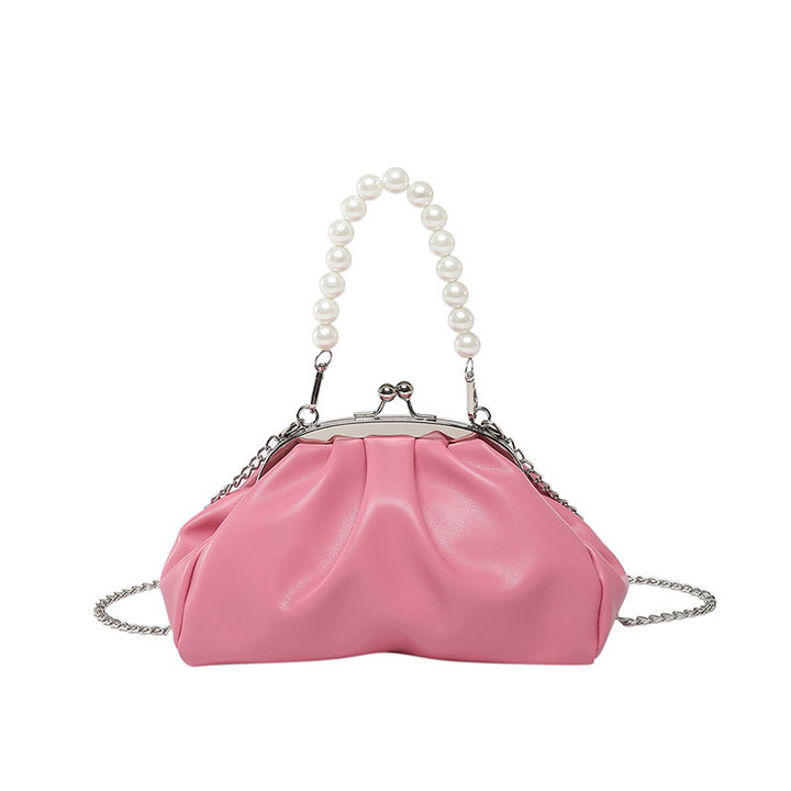 Elegant Clutch Handbag with Pearl Chain Stornfield
