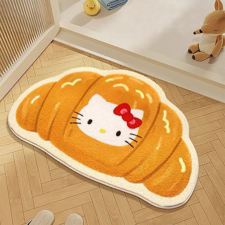 Cute Cartoon-Themed Plush Bath Mat