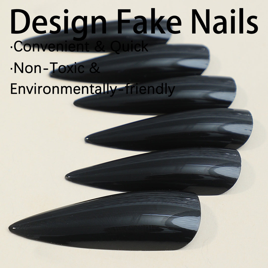 Acrylic nail set with elegant stiletto design Stornfield