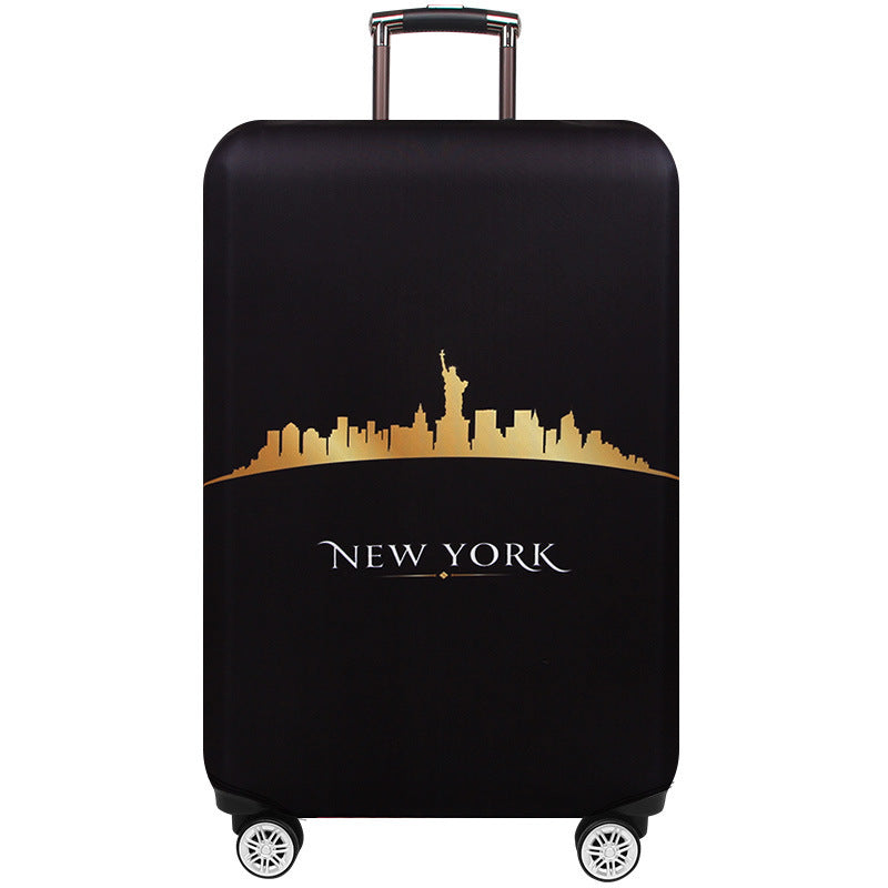 Women's hard-shell suitcase in elegant New York skyline design Stornfield