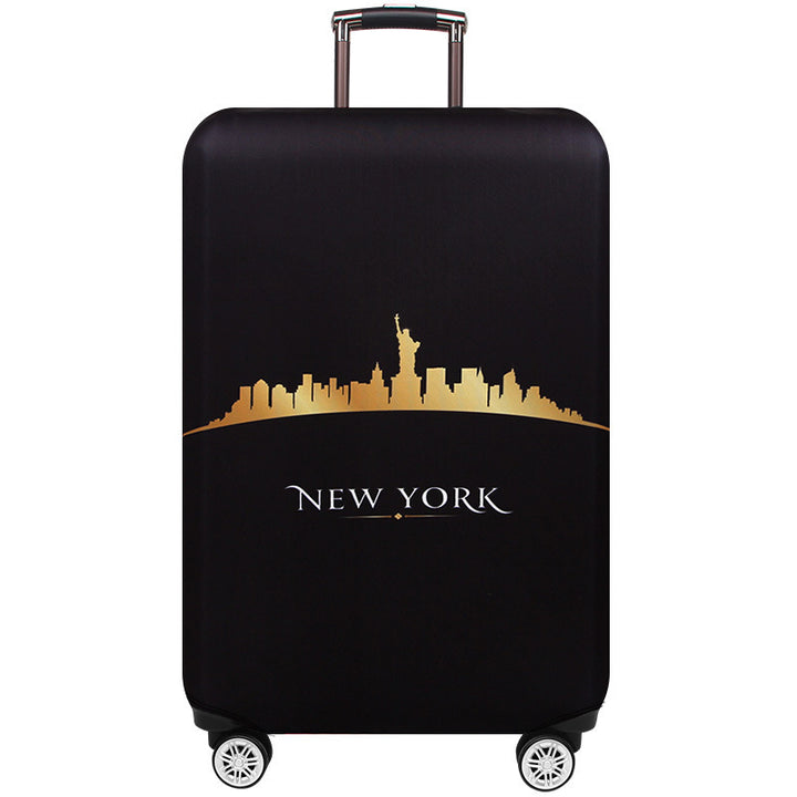 Women's hard-shell suitcase in elegant New York skyline design Stornfield