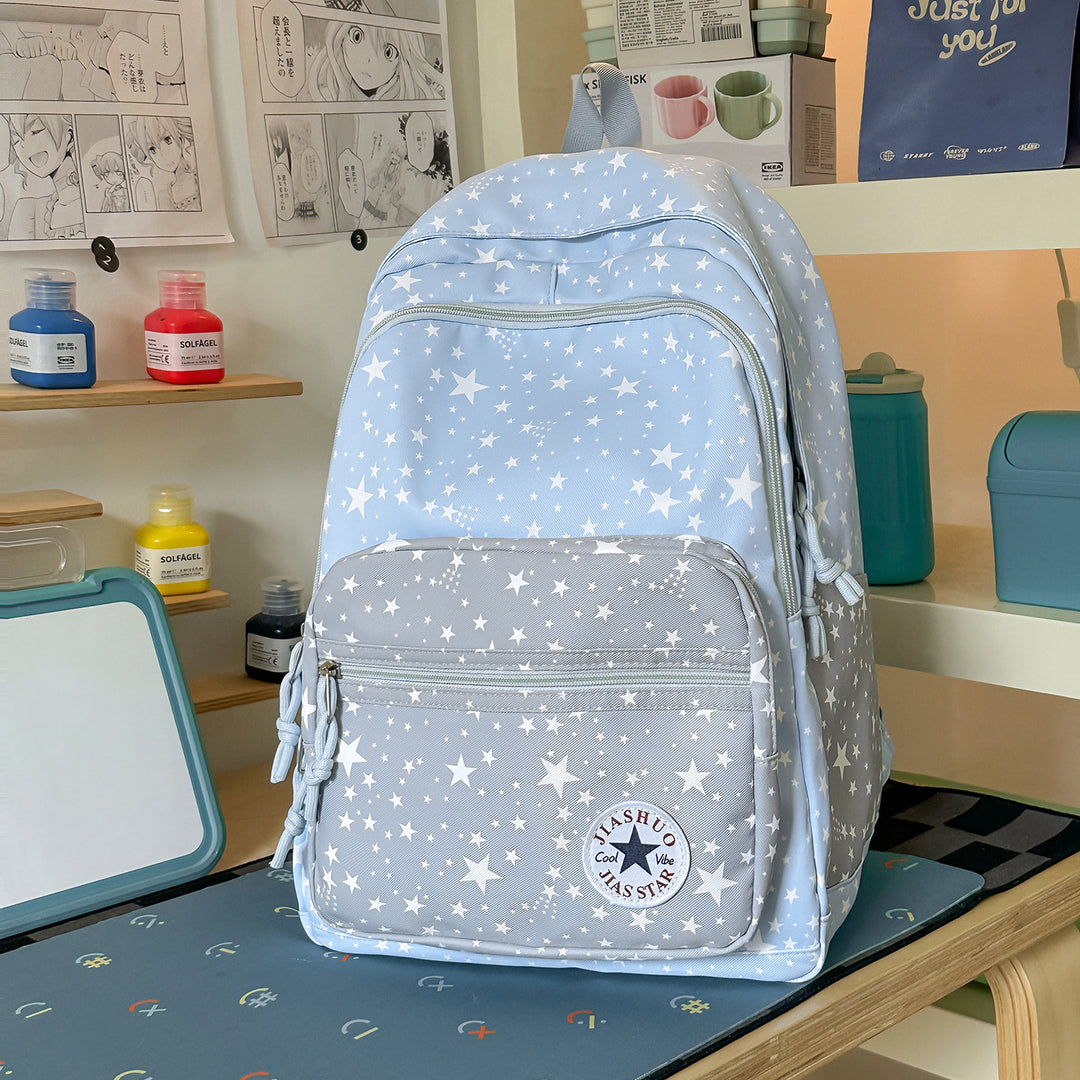 Versatile Multi-Functional Star-Printed Backpack Stornfield