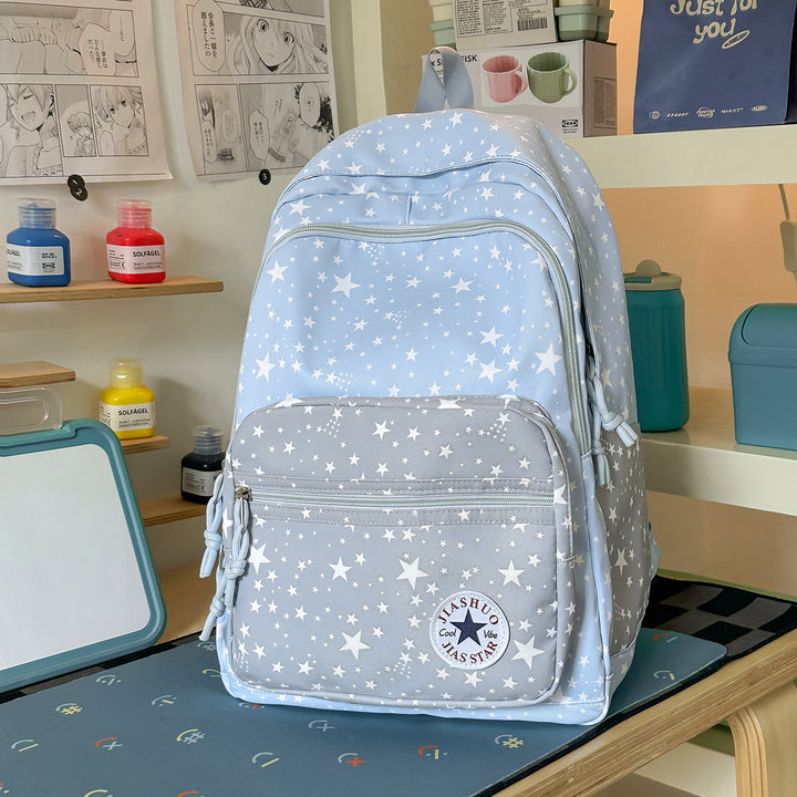 Versatile Multi-Functional Star-Printed Backpack Stornfield