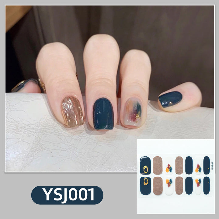 Artistic nail decoration with glitter details Stornfield