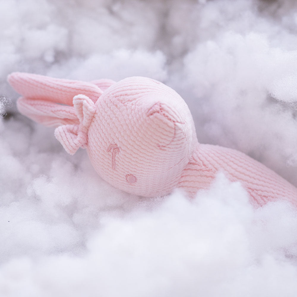 Plush Corduroy Bunny Lovey Comforter