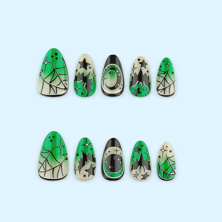 Creative Halloween Design Fake Nails Stornfield