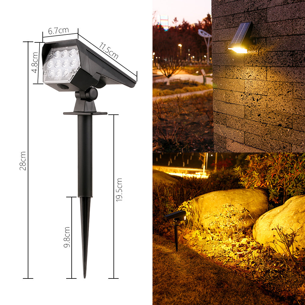 Adjustable Solar LED Landscape Spotlight Stake Stornfield