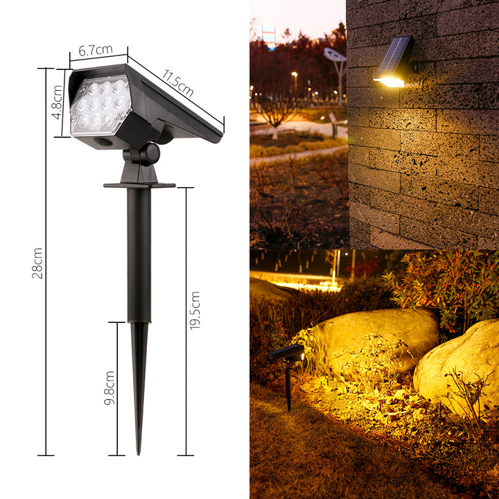 Adjustable Solar LED Landscape Spotlight Stake Stornfield