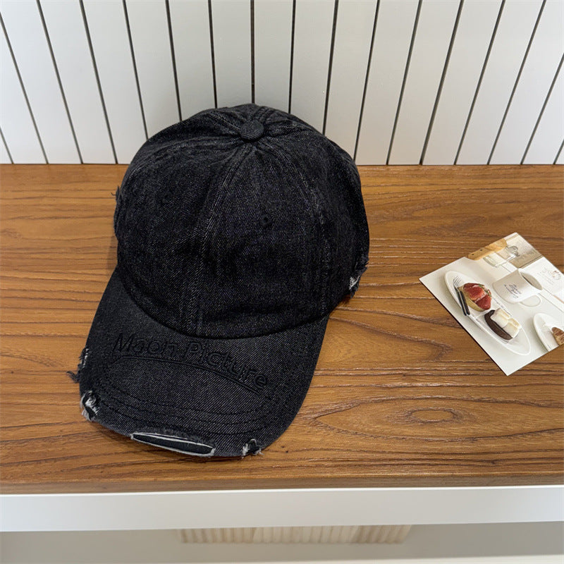 Women's Distressed Denim Baseball Cap Stornfield 1783922478