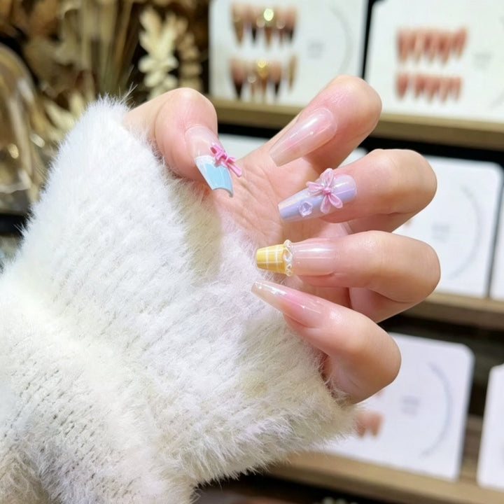 Advanced Glitter-Enhanced Press-On Nail Set Stornfield