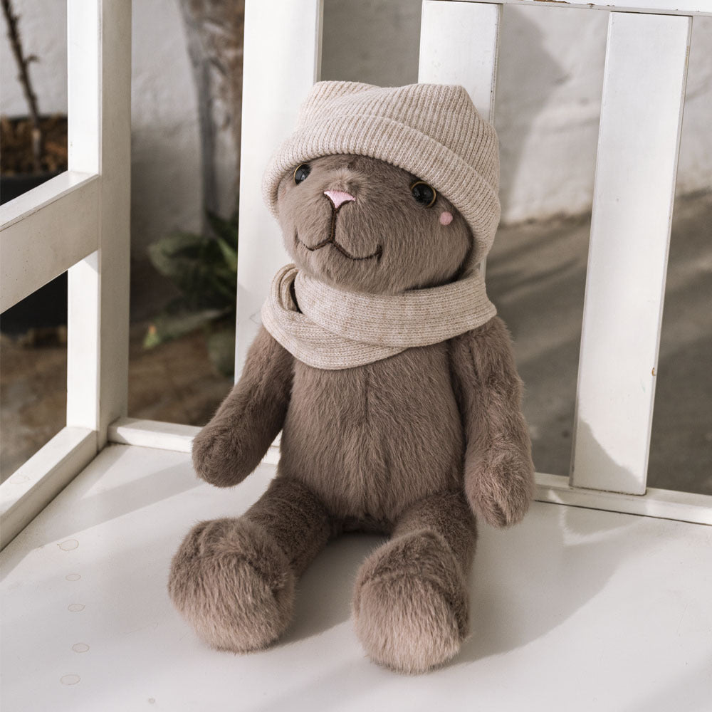 Plush Crowned Lion Soft Toy with Velvet Collar