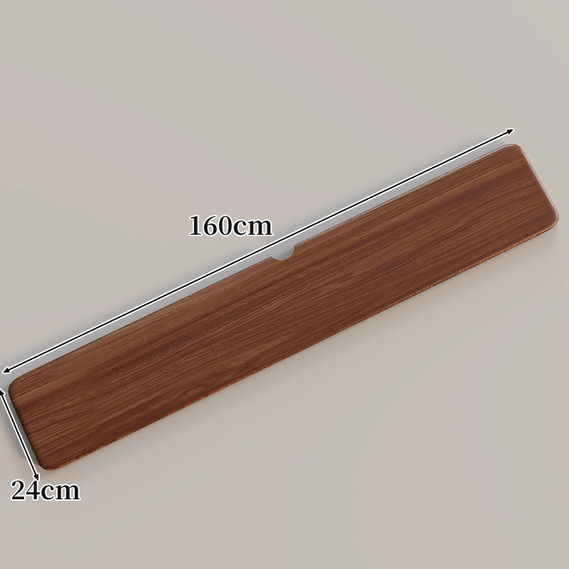Ergonomic Solid Wood Keyboard Palm Rest with Cable Notch